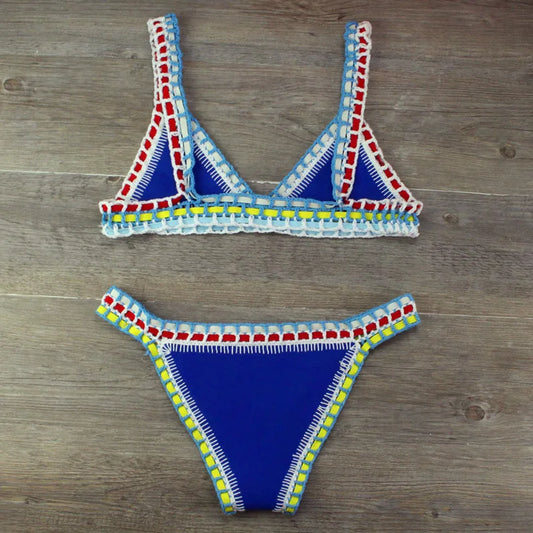 Chic High-Waist Bikini – Crisscross Style