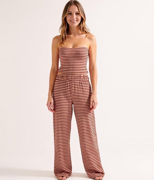 Stripe Summer Set- Peach