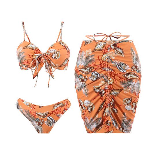 Chic Two-Piece Set – Tropical Bloom – Sunset Muse