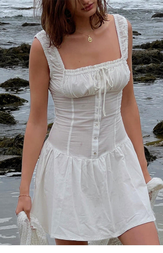 Maribel Broderie Corset Mini Dress