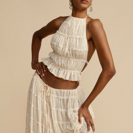 WENDY™ - Halter Top and Skirt Set