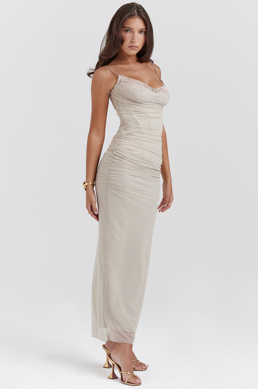 Nalini Sand Maxi Dress