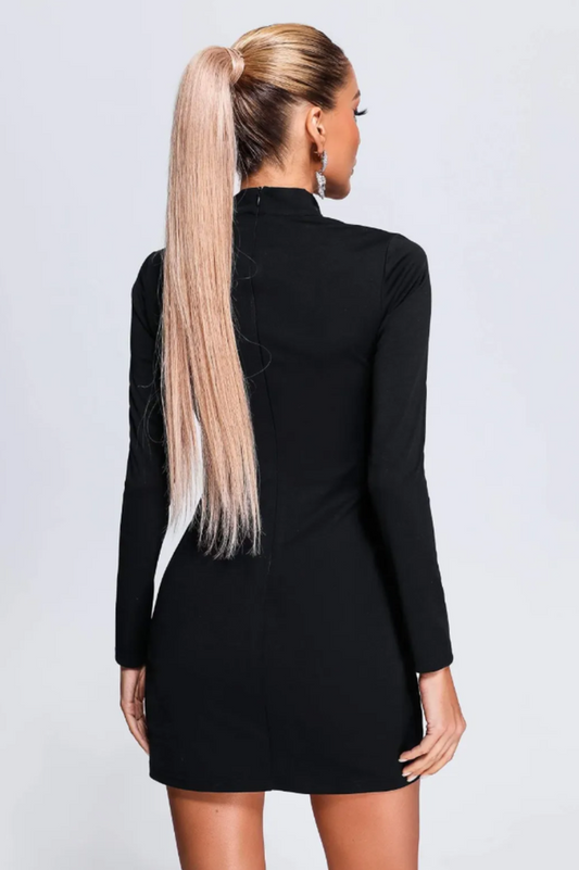 Rora Lace Cutout Mini Dress