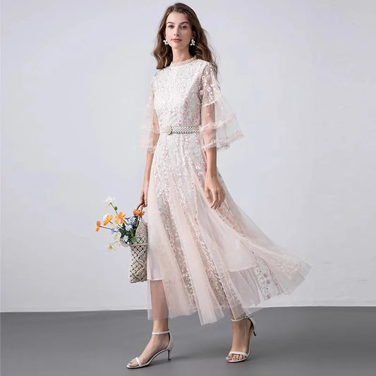 Cotton Candy Magic Midi Dress