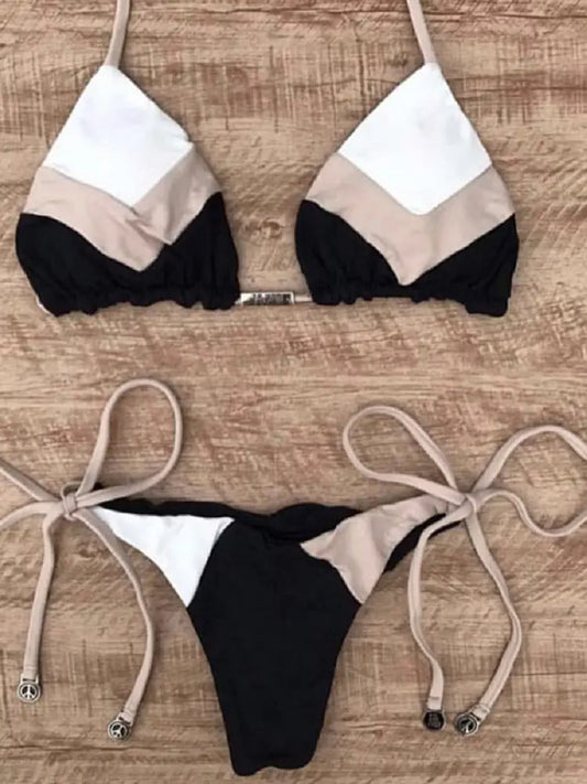 Elegant Strappy Swimsuit – Sun-Kissed – Sunset Muse