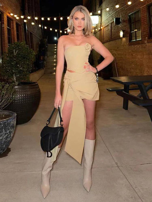 Put Your Records On Skirt Set