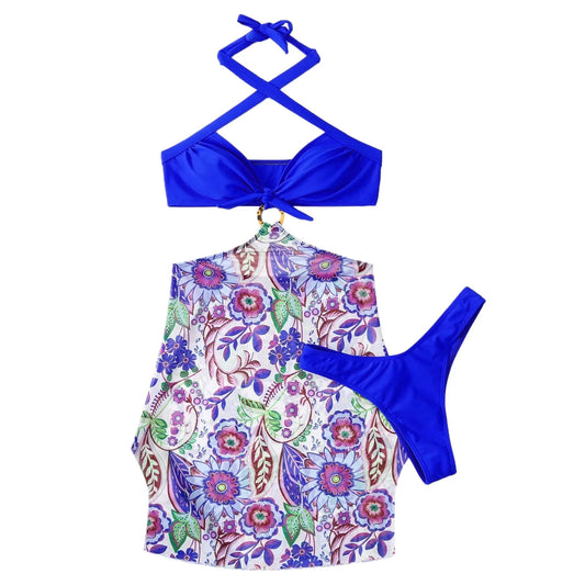 Luxe Triangle Bikini – Sun-Kissed – Azure Tide