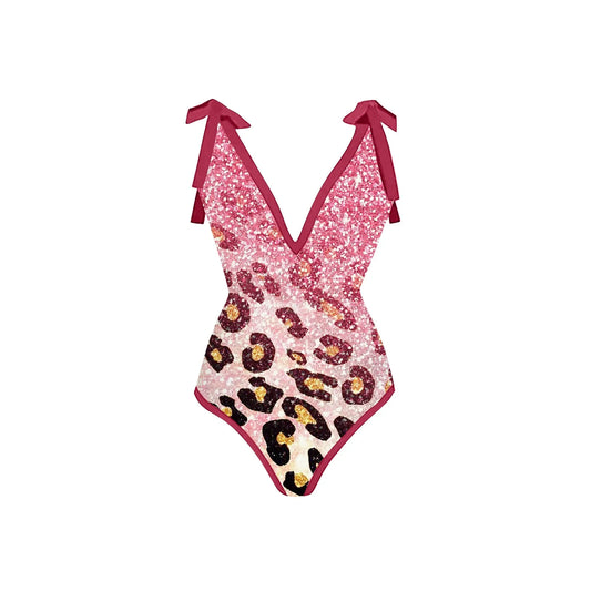 Romantic High-Waist Bikini – Halter Luxe – Azure Tide