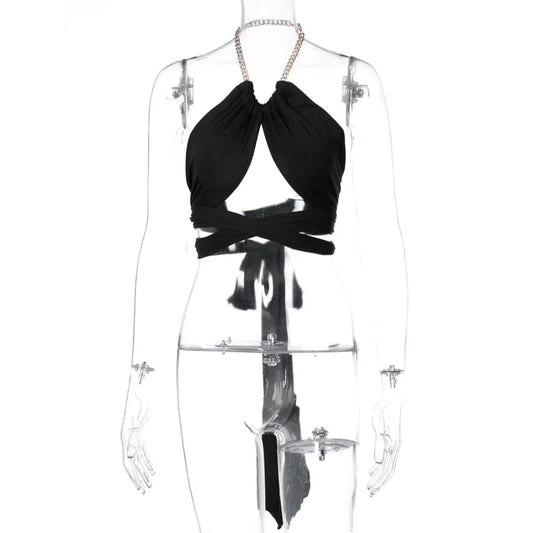 Walking Along The Road Crop Top