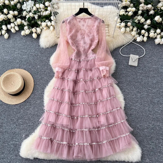 Getting In Pink Midi Dress