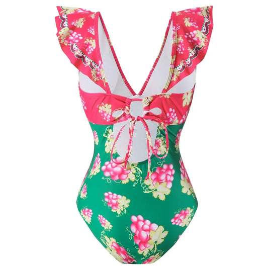 Bold Swimsuit – Floral Dream – Azure Tide