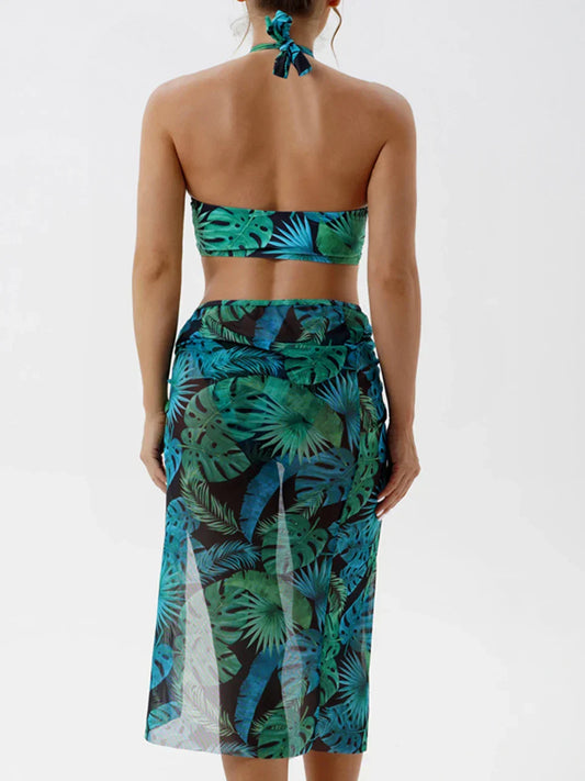 Minimalist Swimsuit – Satin Glow – Azure Tide