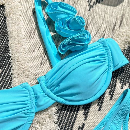 Sculpted Bikini – Sun-Kissed – Azure Tide