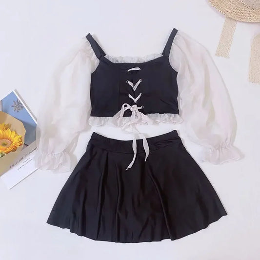 Elegant Swimsuit – Golden Hour – Azure Tide