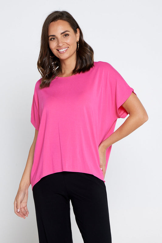 Olivia Bamboo Top - Hot Pink