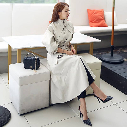 The Day I Met You Trench Elegant Coat