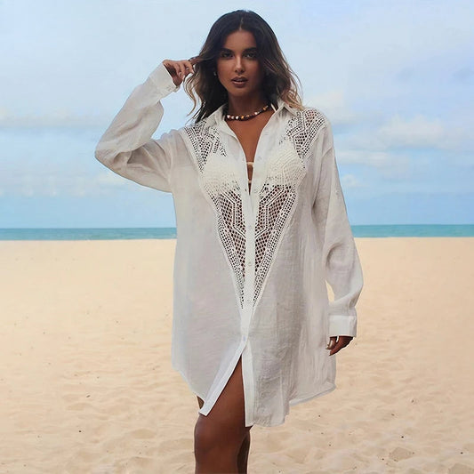 Elegant Backless Beach Cover-Up