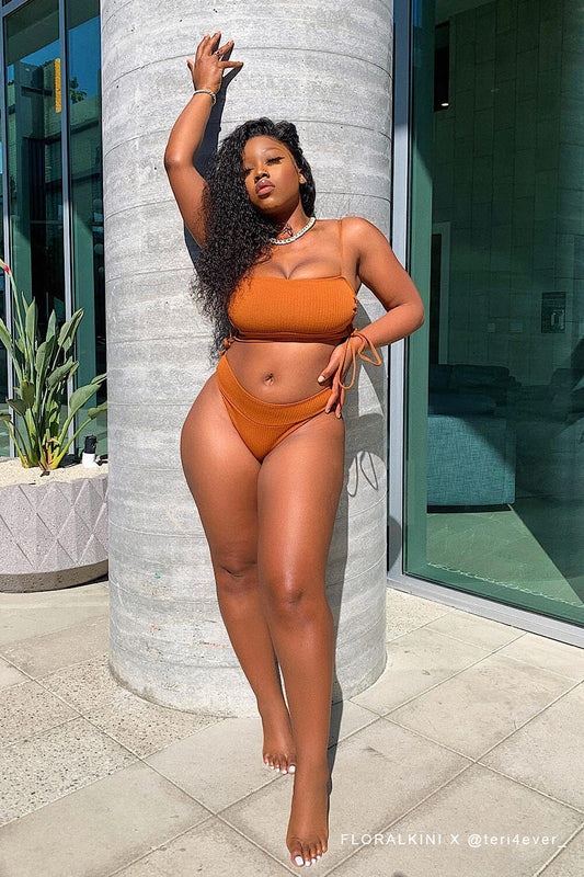 Minimalist Triangle Bikini – Brown