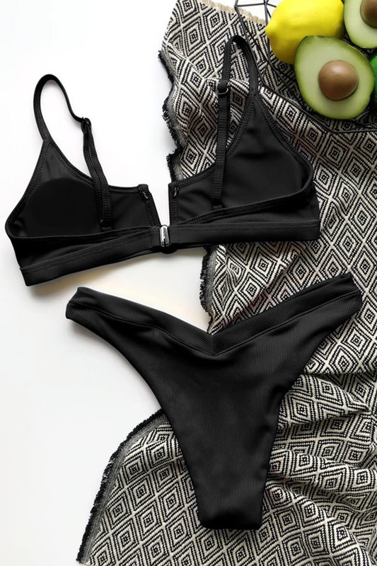 Luxe Cut-Out Bikini – Midnight Swim – Azure Tide