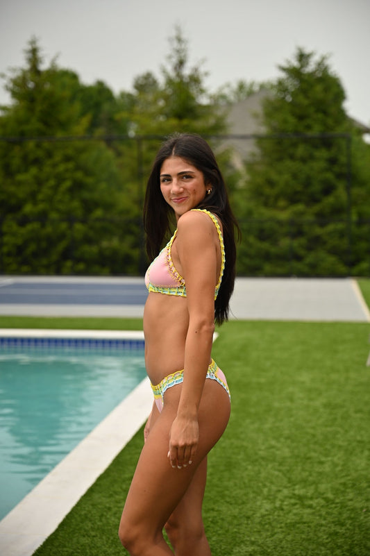 Crochet The Summer Away Bikini - Pink