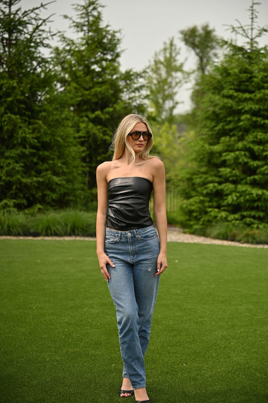 Going Out Tube Top- Black