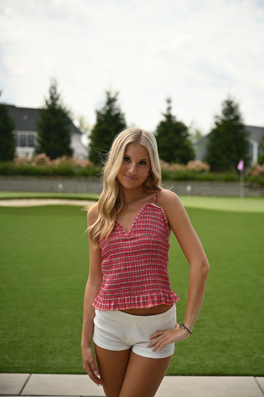 Cherry Top - Plaid