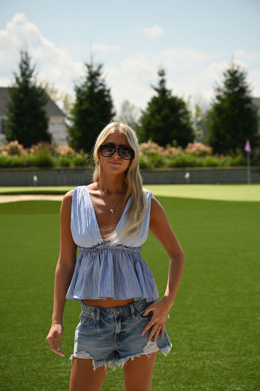 Atlantic Top - Baby Blue