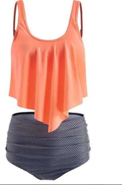 Elegant Triangle Bikini – Halter Luxe – Azure Tide