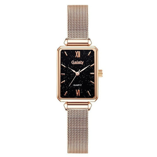 Falling Back Bracelet Rectangular Watch