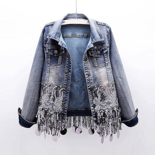 Run Through It Denim Polished Jacket