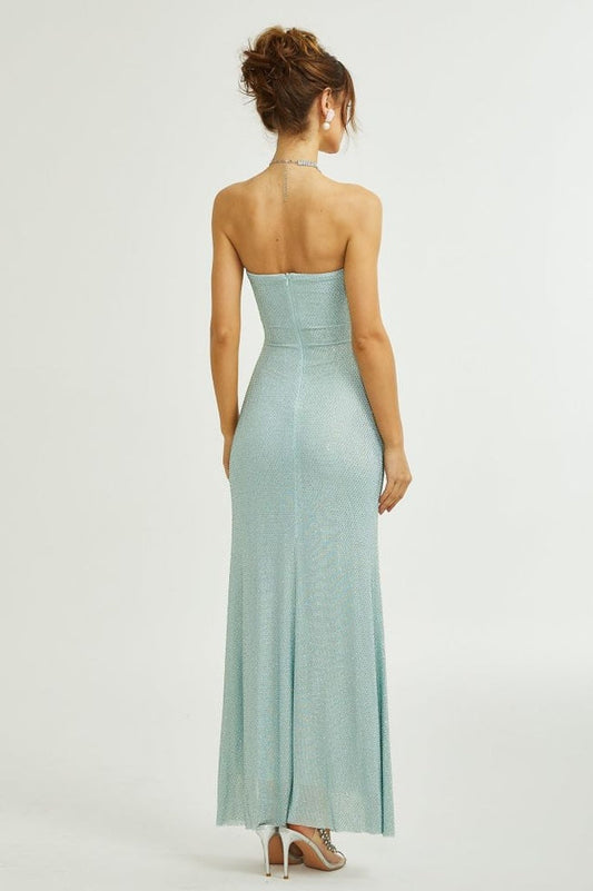 Sebille Embellished Bow Detail Maxi Dress