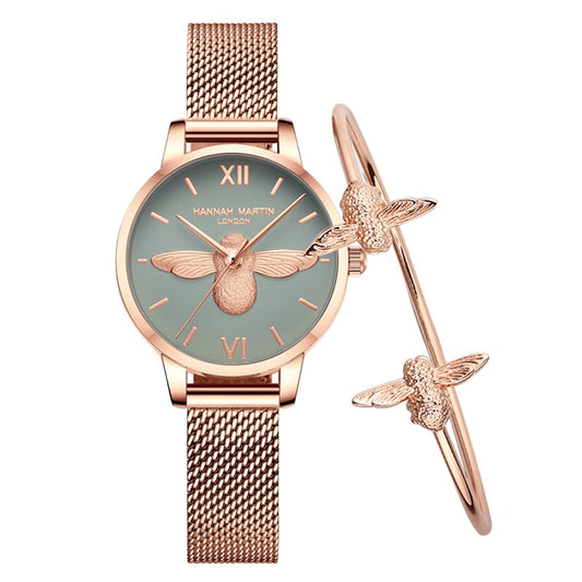 Queen Bee Bracelet Round Watch