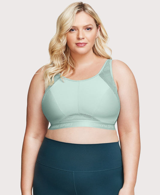 No-Sweat Mesh Sports Bra Jade