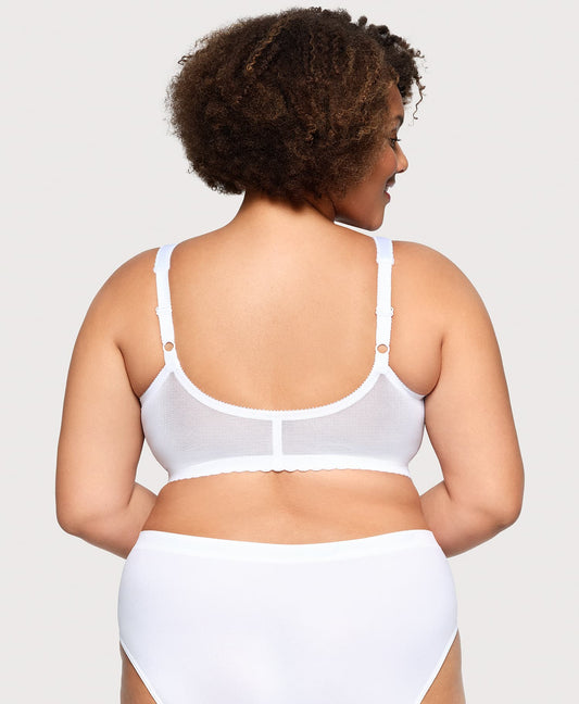 MagicLift Front-Closure Support Bra White