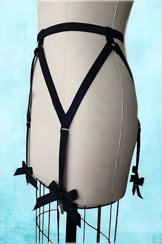 Sexy Bow Garter Harness