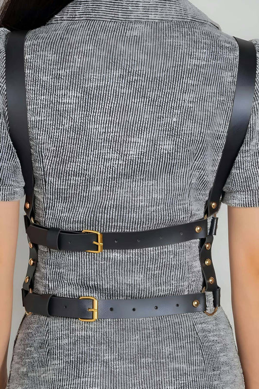 Multi-Stranded Waist Belt with Shoulder Straps for Wearing Over Clothing
