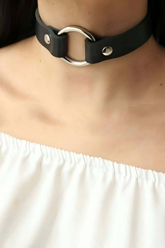 Leather Choker Necklace