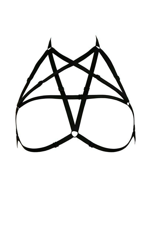 Stylish Pentagram Harness for Chest Area