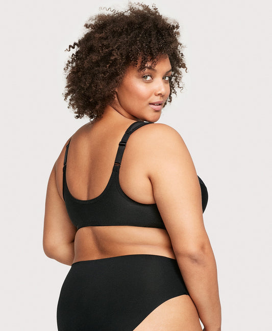 Front-Closure WonderWire Bra Black