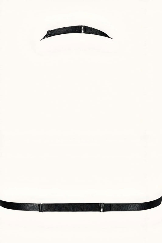 Chained Rubber Sexy Breast Harness