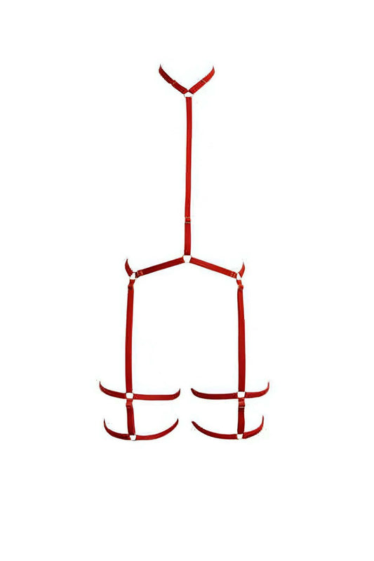 Neck Waist Detail Garter Harness