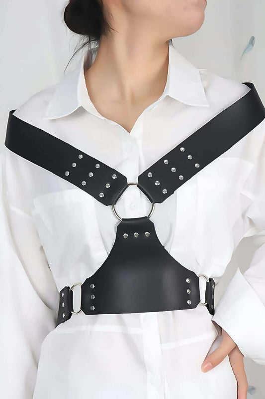 Shirt Belt, Dress Belt, Stylish and Stylish Leather Chest Harness Belt