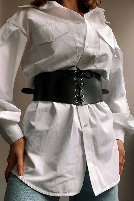Leather Corset Belt, Stylish Leather Harness Belt