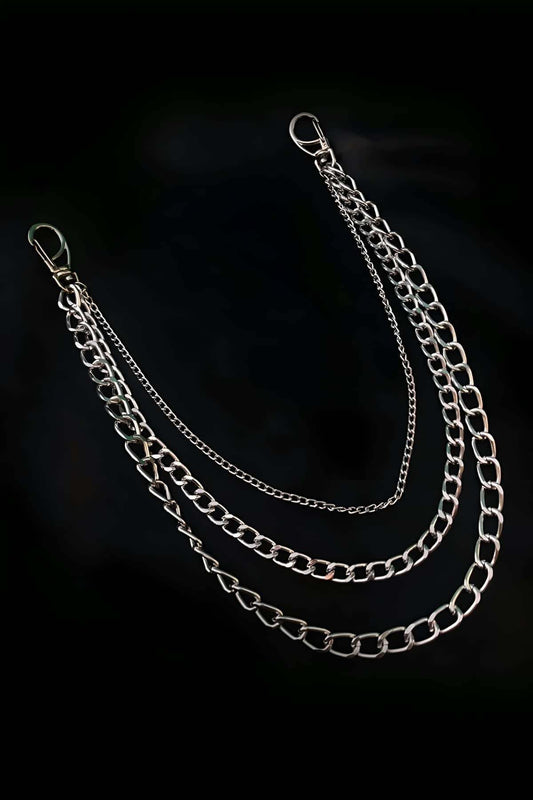 Stylish Chain Choker Neck Accessory with Back Tie