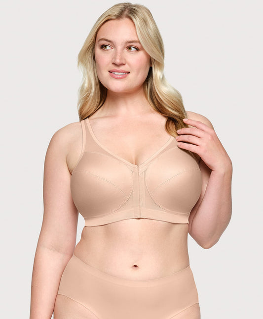 MagicLift Front-Closure Posture Back Bra Cafe Band | 42