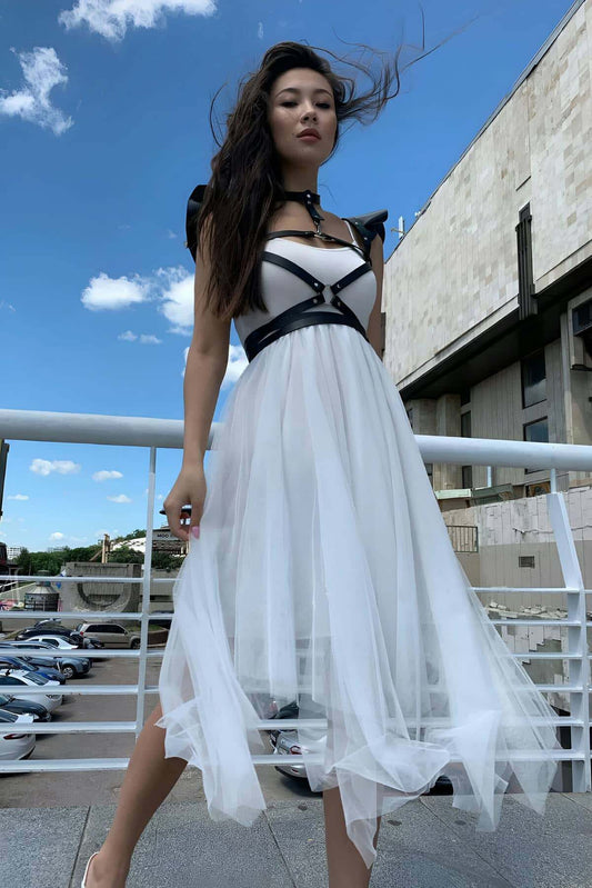 Stylish Leather Sexy Chest Leather Harness