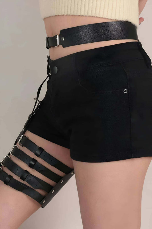 Sexy Leather Garter Accessory