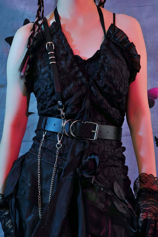 Single Shoulder Strap Leather Harness