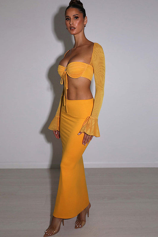 Priscilla Top + Maxi Skirt Set