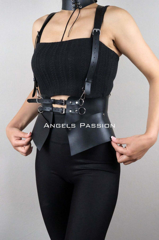 Stylish Wide Leather Belt for Women